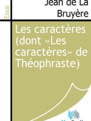 cover image of Les caractères